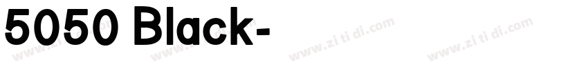 5050 Black字体转换